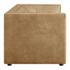 Hilda 86" Curved Back Vegan Leather Sofa by Modway