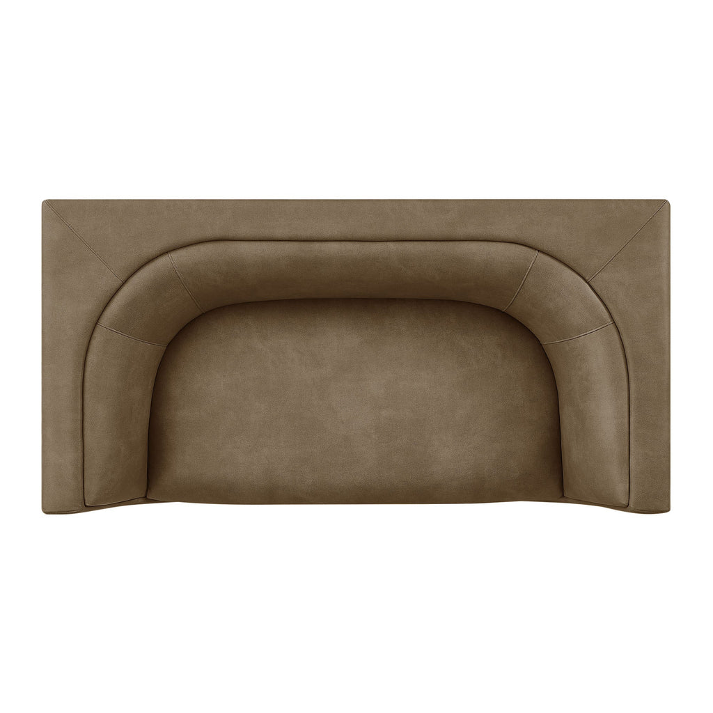 Hilda 67" Curved Back Vegan Leather Loveseat by Modway