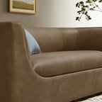 Hilda 67" Curved Back Vegan Leather Loveseat by Modway