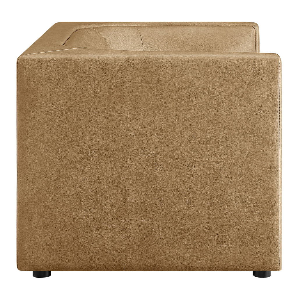 Hilda 67" Curved Back Vegan Leather Loveseat by Modway