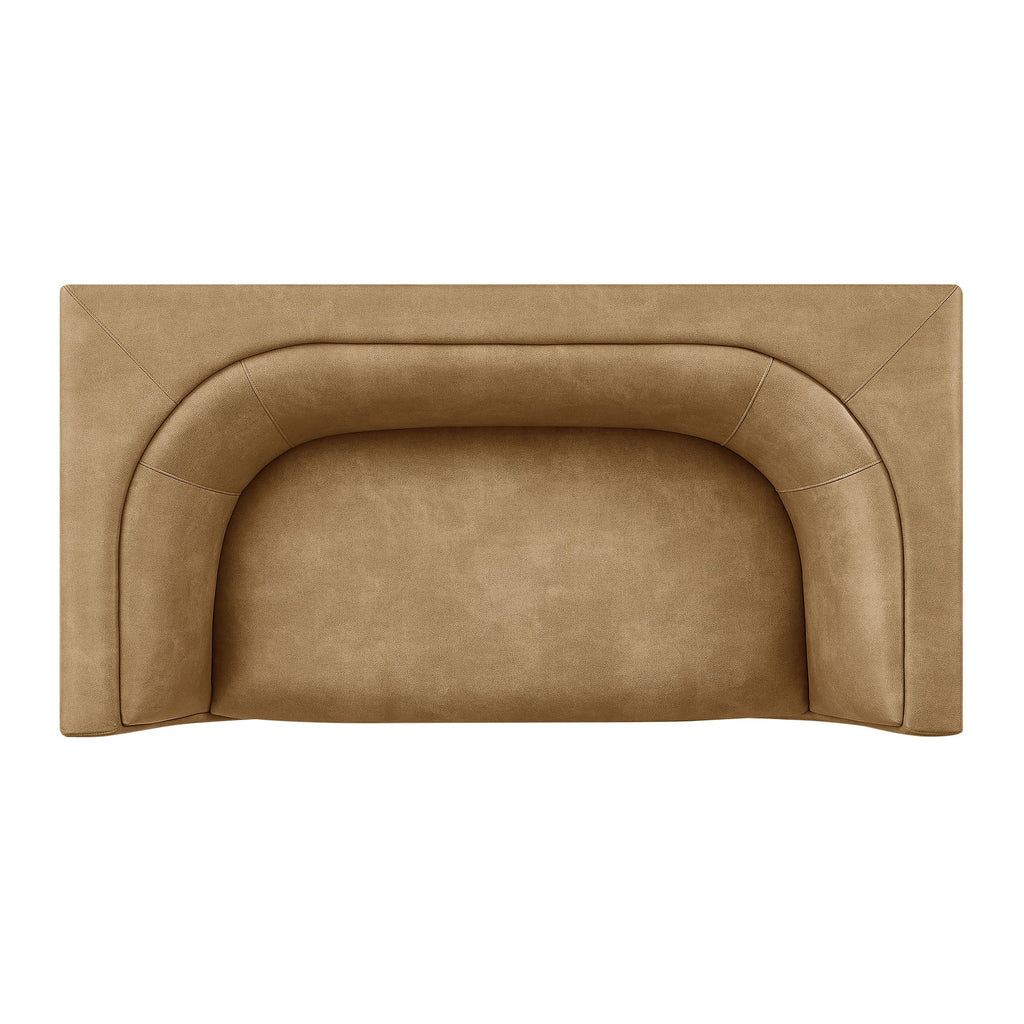 Hilda 67" Curved Back Vegan Leather Loveseat by Modway