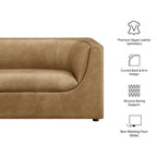 Hilda 67" Curved Back Vegan Leather Loveseat by Modway