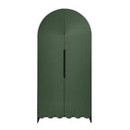 Dahlia 78 Inch Fluted and Scalloped Arched Storage Cabinet by Modway