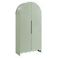 Dahlia 78 Inch Fluted and Scalloped Arched Storage Cabinet by Modway