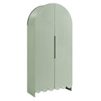 Dahlia 78 Inch Fluted and Scalloped Arched Storage Cabinet by Modway