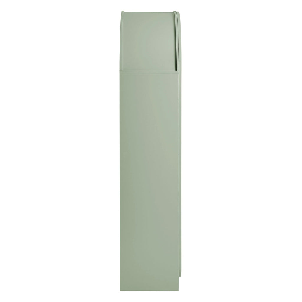 Dahlia 78 Inch Fluted and Scalloped Arched Storage Cabinet by Modway