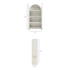 Dahlia 78 Inch Fluted and Scalloped Arched Storage Cabinet by Modway