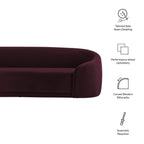 Contessa Curved Performance Velvet Sofa by Modway
