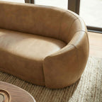 Contessa Curved Vegan Leather Sofa by Modway