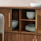 Radcliffe 63" Curved Fluted Sideboard Buffet Cabinet by Modway