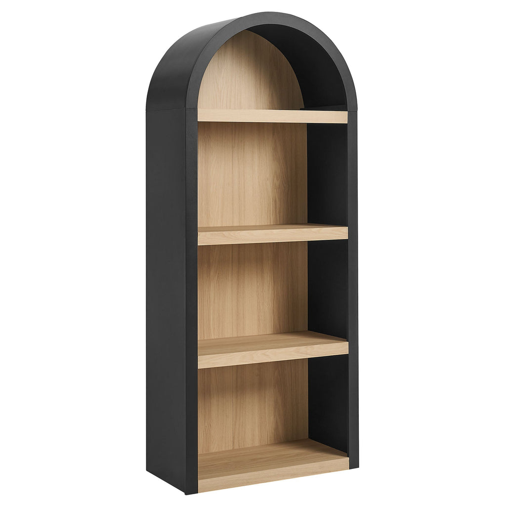 Caleb 4 Arched Display Shelf Bookcase by Modway