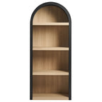 Caleb 4 Arched Display Shelf Bookcase by Modway