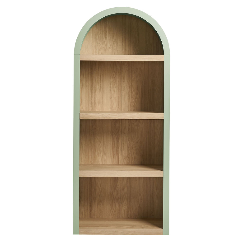 Caleb 4 Arched Display Shelf Bookcase by Modway