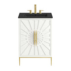 Awaken 24" Bathroom Vanity by Modway - White Black / White White