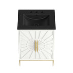 Awaken 24" Bathroom Vanity by Modway - White Black / White White