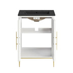 Awaken 24" Bathroom Vanity by Modway - White Black / White White