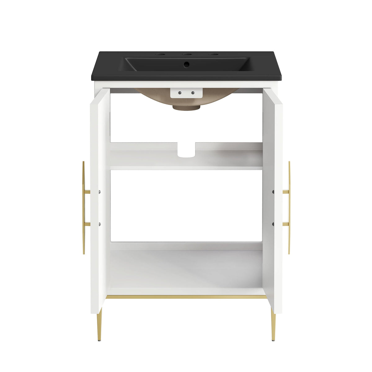 Awaken 24" Bathroom Vanity by Modway - White Black / White White