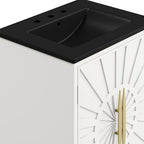 Awaken 24" Bathroom Vanity by Modway - White Black / White White