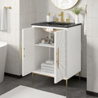 Awaken 24" Bathroom Vanity by Modway - White Black / White White