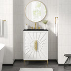 Awaken 24" Bathroom Vanity by Modway - White Black / White White