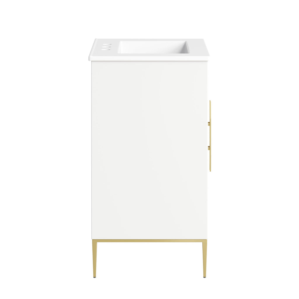 Awaken 24" Bathroom Vanity by Modway - White Black / White White