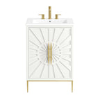 Awaken 24" Bathroom Vanity by Modway - White Black / White White