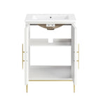 Awaken 24" Bathroom Vanity by Modway - White Black / White White