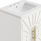 Awaken 24" Bathroom Vanity by Modway - White Black / White White