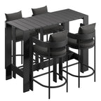 Tahoe 5-Piece Outdoor Patio Bar Table Set by Modway