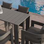 Tahoe 5-Piece Outdoor Patio Bar Table Set by Modway