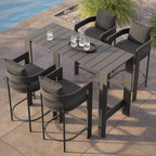 Tahoe 5-Piece Outdoor Patio Bar Table Set by Modway