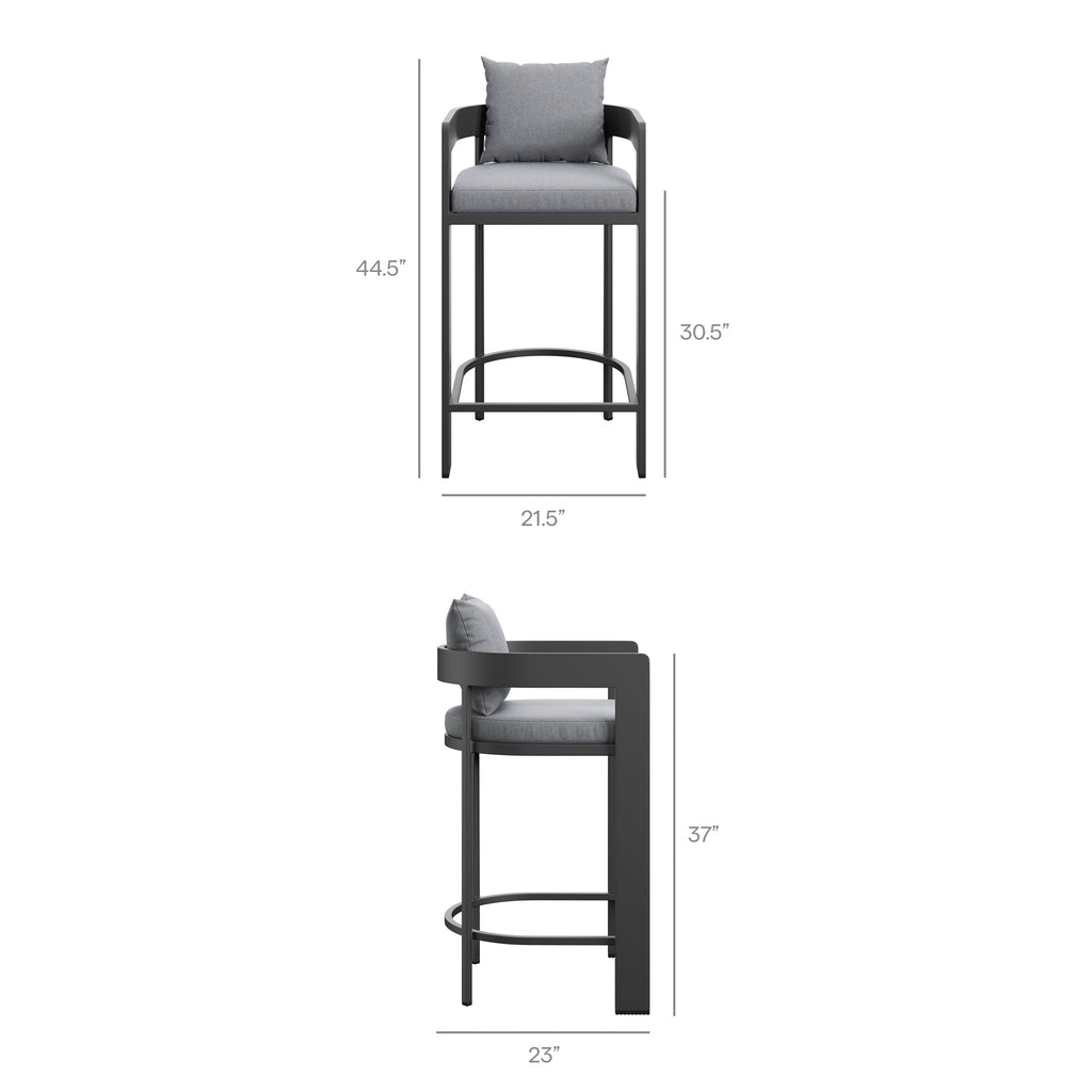 Tahoe 5-Piece Outdoor Patio Bar Table Set by Modway