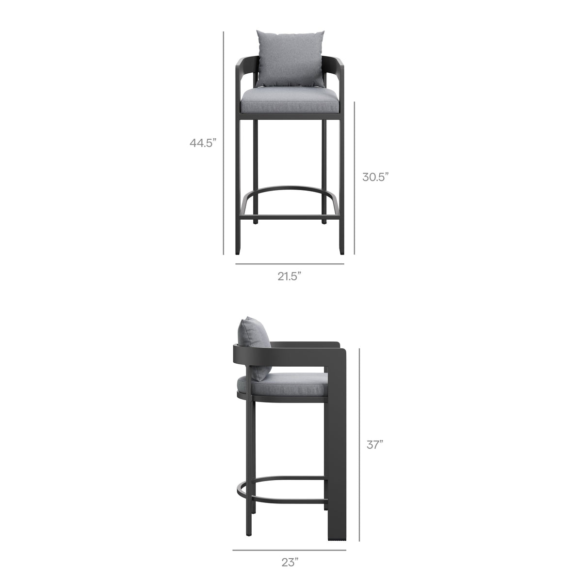 Tahoe 5-Piece Outdoor Patio Bar Table Set by Modway