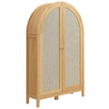 Calista 63 Inch Arched Storage Cabinet With Folding Desk by Modway