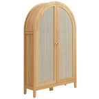 Calista 63 Inch Arched Storage Cabinet With Folding Desk by Modway