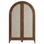 Calista 63 Inch Arched Storage Cabinet With Folding Desk by Modway