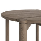 Eleni Round 35 Inch Outdoor Patio Teak Wood Round Bar Table by Modway