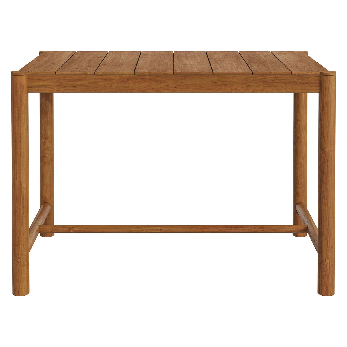 Eleni Rectangle 56-Inch Outdoor Patio Teak Wood Rectangular Bar Table by Modway