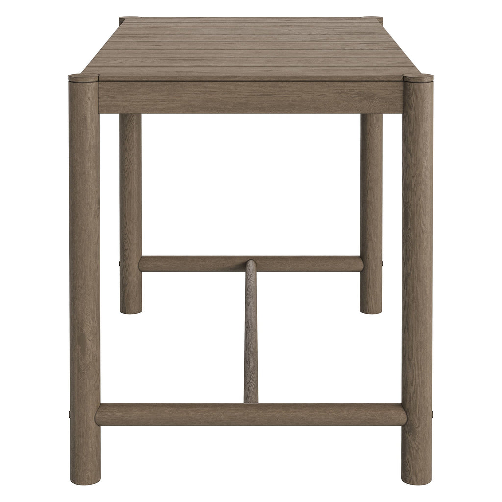 Eleni Rectangle 56-Inch Outdoor Patio Teak Wood Rectangular Bar Table by Modway