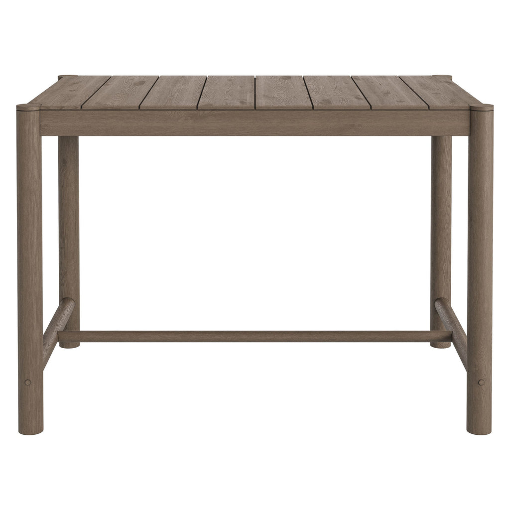 Eleni Rectangle 56-Inch Outdoor Patio Teak Wood Rectangular Bar Table by Modway