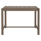 Eleni Rectangle 56-Inch Outdoor Patio Teak Wood Rectangular Bar Table by Modway