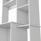 Versalles Writing Desk, Two Superior Shelves, Five Cubbies - White