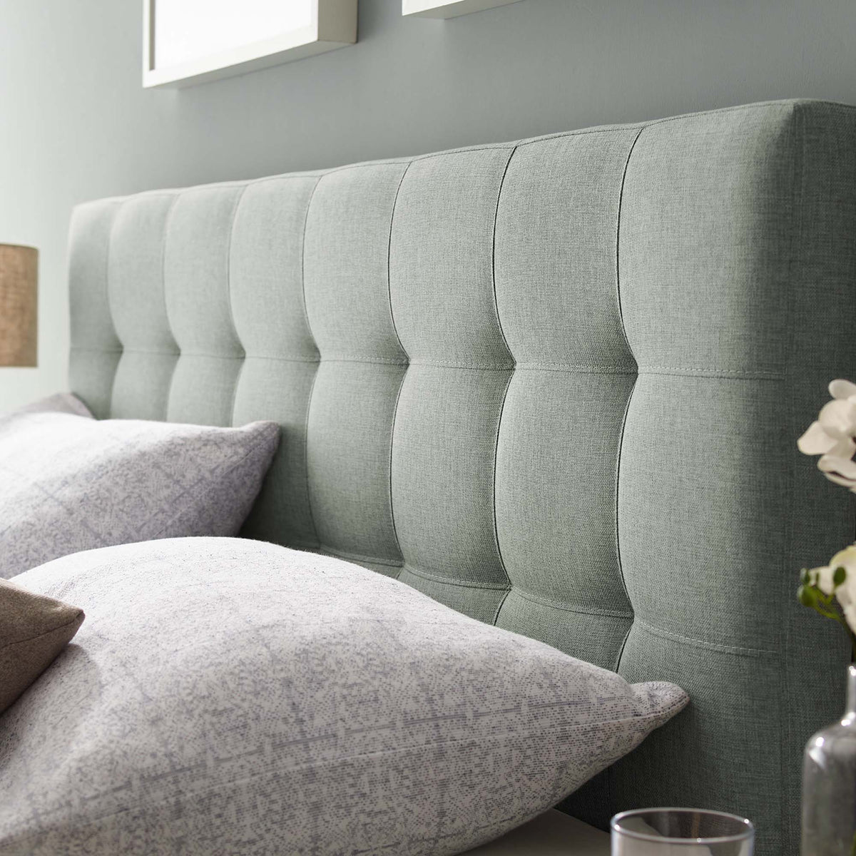 Lily Upholstered Fabric Headboard by Modway