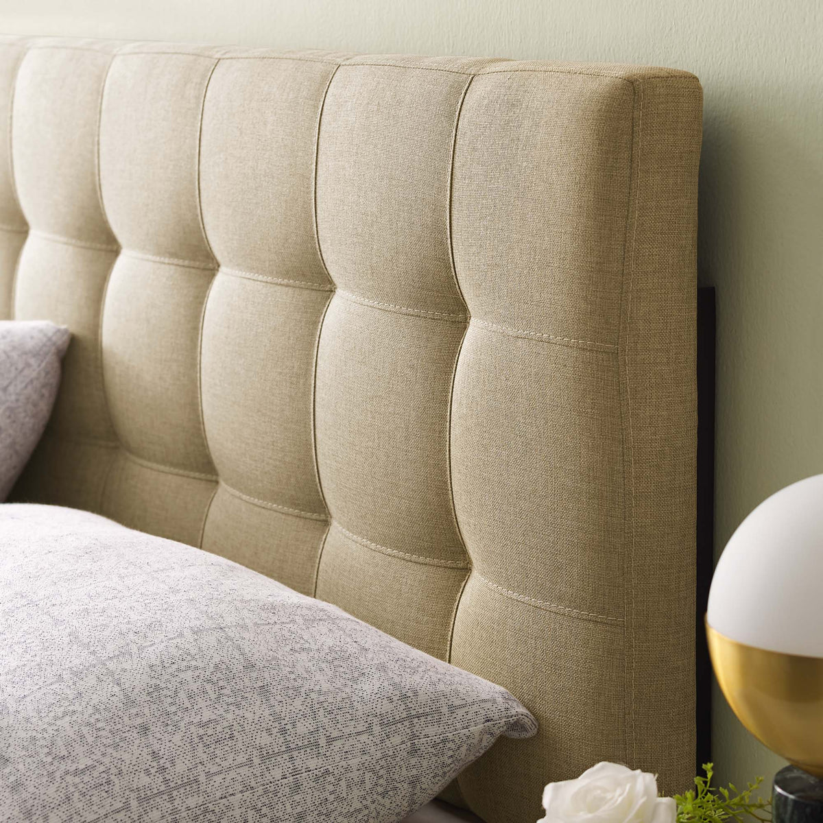 Lily Upholstered Fabric Headboard by Modway