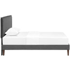 Camille Fabric Twin Platform Bed with Squared Tapered Legs by Modway