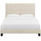 Melanie Tufted Button Upholstered Fabric Full Platform Bed by Modway