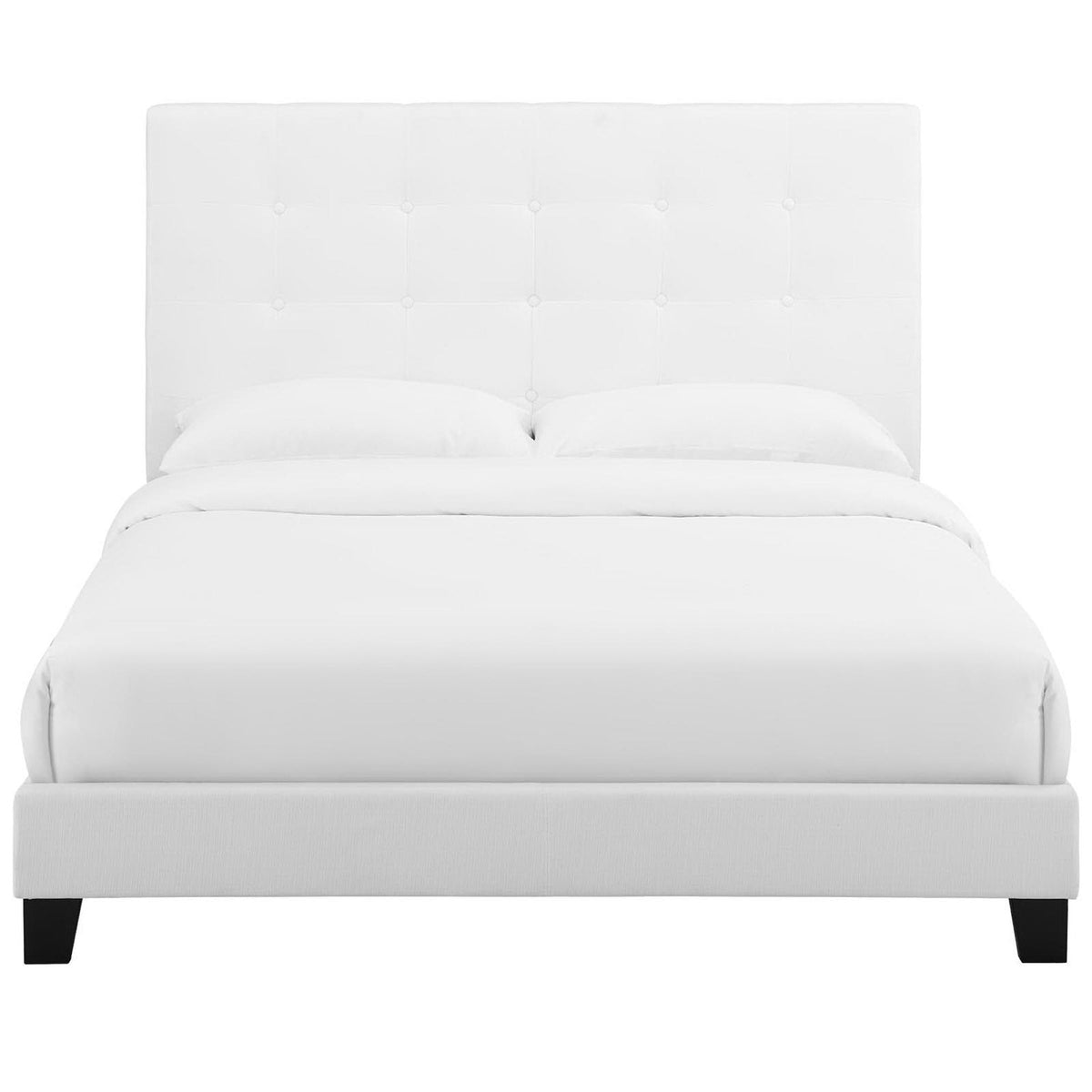Melanie Tufted Button Upholstered Fabric Full Platform Bed by Modway