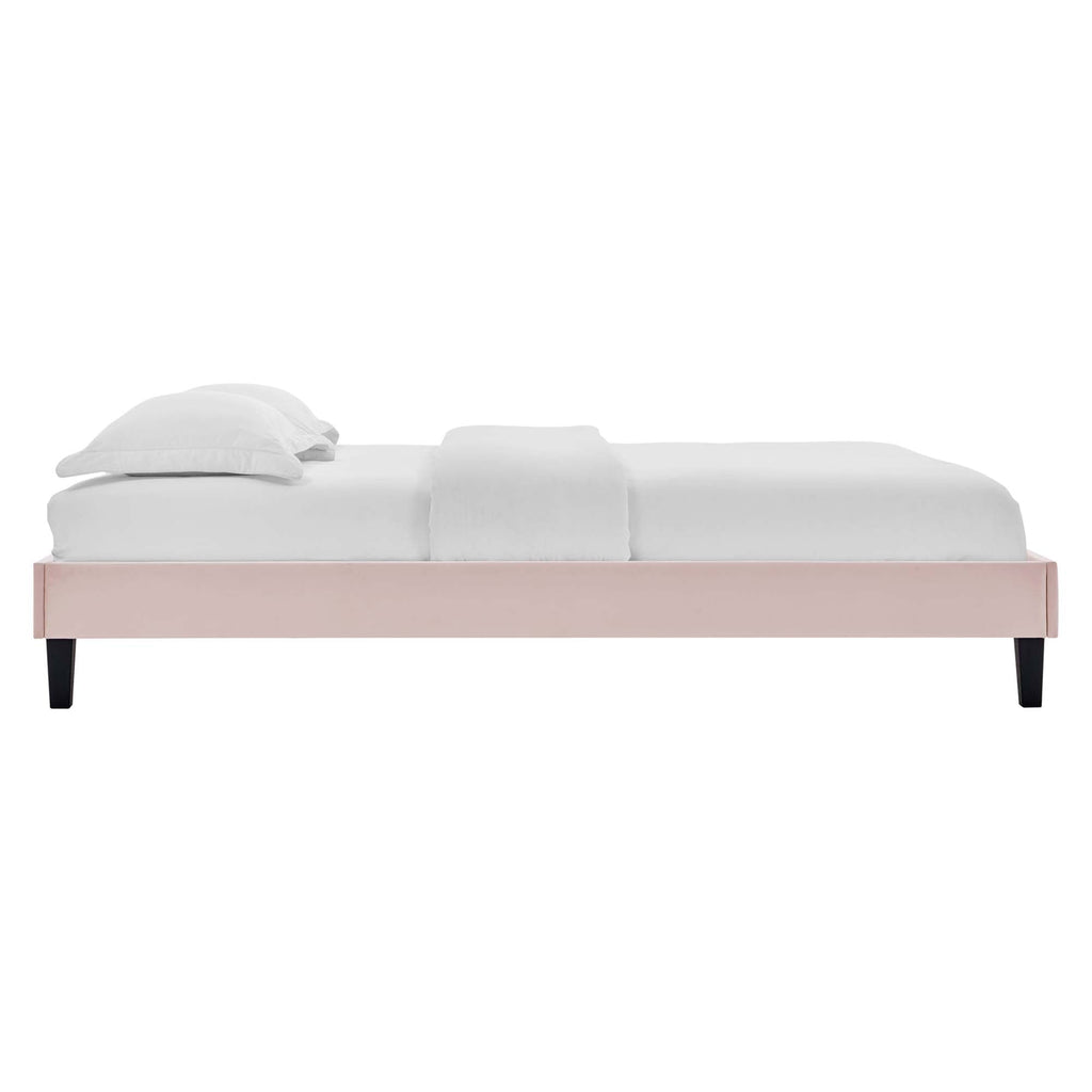 Reign Performance Velvet Platform Bed Frame by Modway