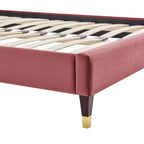 Harlow Performance Velvet Platform Bed Frame by Modway