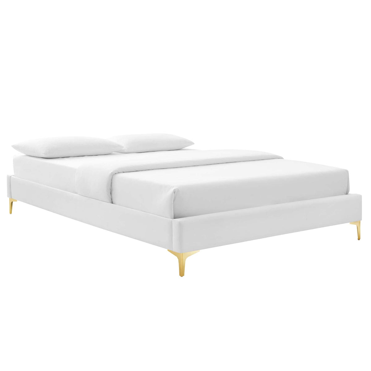 Leah Chevron Tufted Performance Velvet Queen Platform Bed by Modway - MOD-6977
